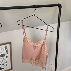 Brandy Melville pink cropped tank